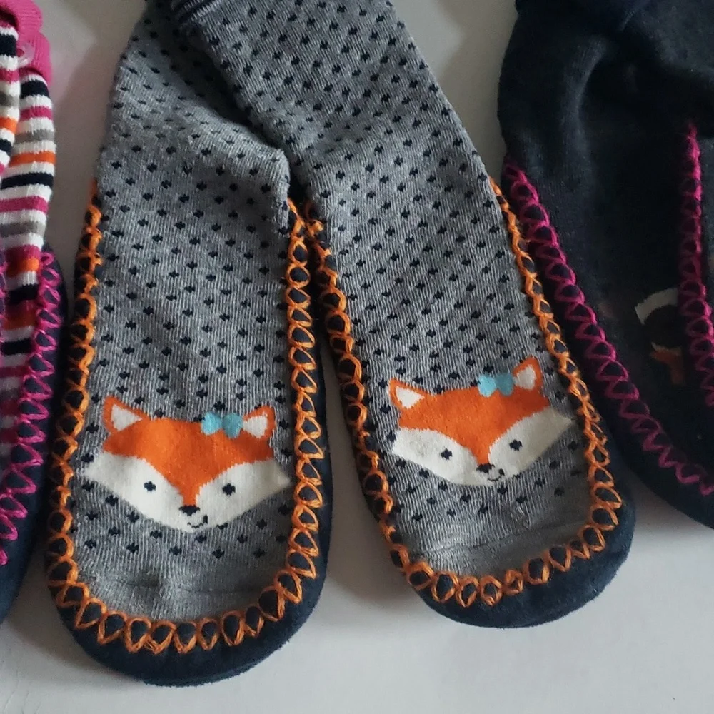 GIRLS Cute Animal Theme Moccasins Lot